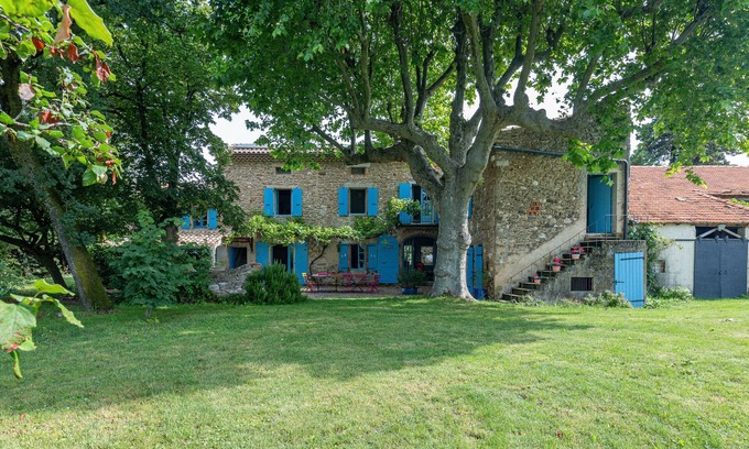 Roynac Casa | Casa de vacaciones 'Maison De Campagne Au Calme' con vistas a la montaña, piscina privada y Wi-Fi