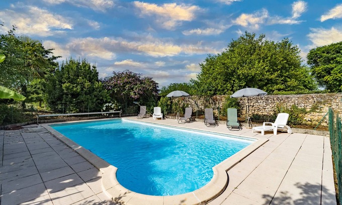 Le Cler Casa | Casa de vacaciones 'Maison En Pierre Piscine Clim' con piscina privada, Wi-Fi y aire acondicionado