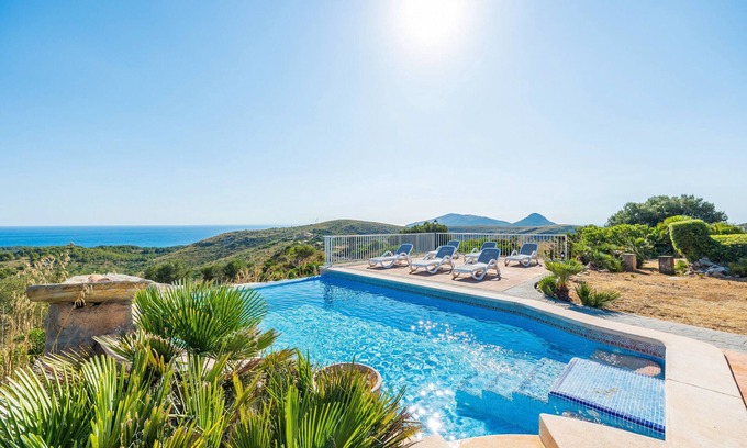 Arta Casa | Casa de vacaciones 'Na Moli' con vistas al mar, piscina privada y Wi-Fi