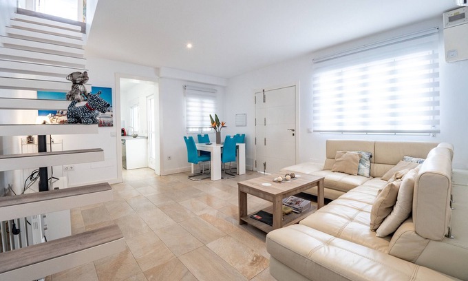 Punta Umbria Casa | Casa de vacaciones 'Precioso Chalet A Pie De Playa' con vistas al mar, Wi-Fi y aire acondicionado