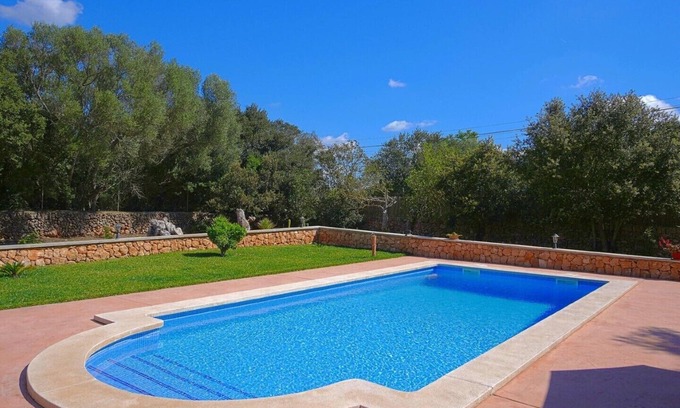 Algaida Casa | Casa de vacaciones "Son Garbi" con vistas a la montaña, Wi-Fi, aire acondicionado, piscina, jardín, terraza y balcón