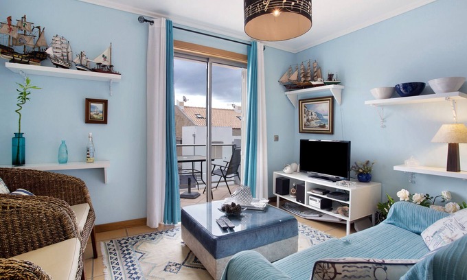 Cabeco da Ponta Casa | Casa de vacaciones 'Sol y Luna' cerca de la playa con vistas al mar, terraza y Wi-Fi