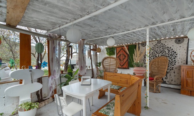 Valsequillo de Gran Canaria Casa | Casa de vacaciones "Tenteniguada" con vistas a la montaña y terraza privada