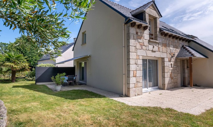 Ploeren Casa | Casa de vacaciones 'Ty Gwen' con terraza privada, jardín privado y Wi-Fi