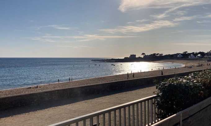 Batz-sur-Mer Casa | Casa de vacaciones 'Villa Timao Plage' con vistas al mar, terraza privada y Wi-Fi