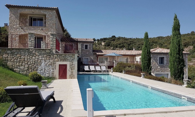Saint-Ambroix Villa | Casa de vacaciones con vistas y piscina privada