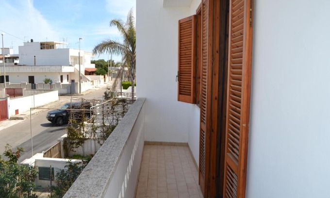 San Foca Casa | Holiday home with air conditioning and balcony for 6 people in San Foca