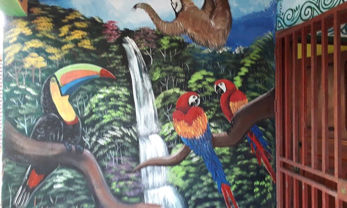Cahuita Casa | Casa de vacaciones con pinturas del caribe.