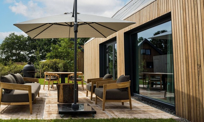 Appelscha Casa | Casa de vacaciones de alta tecnología con sauna, en un parque de vacaciones en una reserva natural