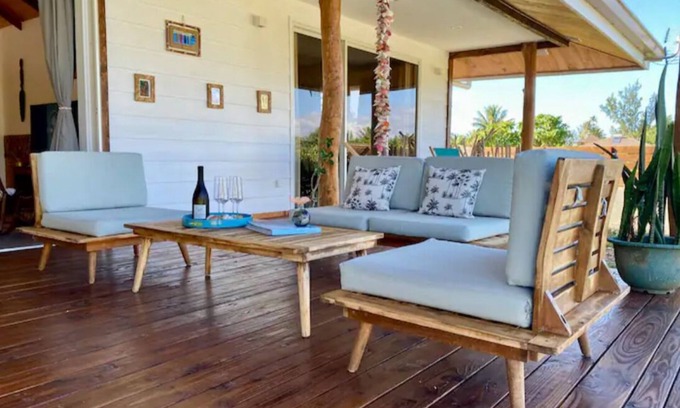 Moorea-Maiao Casa | Holiday house Nuupure - Pickelball + Private white sand beach access+kayak