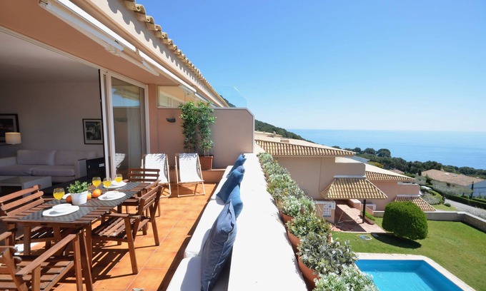 Aiguablava Apartamento | Alquiler apartamento con piscina en Begur, Aiguablava