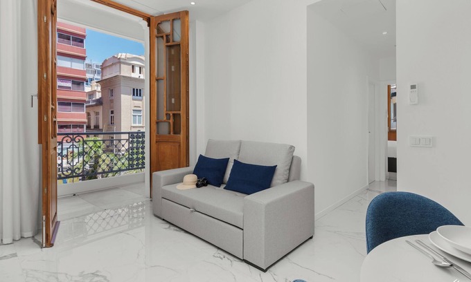 Santa Cruz de Tenerife Apartamento | Vacaciones '31 2 Habitaciones' con vistas al mar, Wi-Fi y aire acondicionado