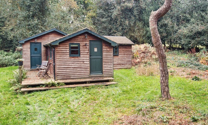Chilworth Cabina | Holly Oaks - cabaña arbolada tranquila y apartada en Surrey Hills