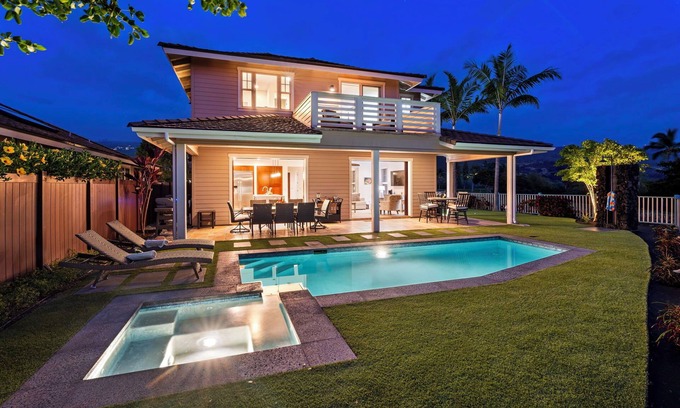 Keauhou Casa | Holua Moana Hale: Spectacular Oceanfront Home with Private Pool & Spa