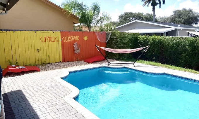 Dania Beach Casa | Home Near Hollywood Beach/ Backyard Oasis w/ Heated Pool