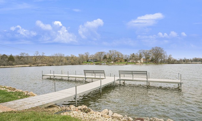 Lake Shangrila Casa | Home on Lake Shangri-La w/Scenic View, Private Pier, + Hot Tub