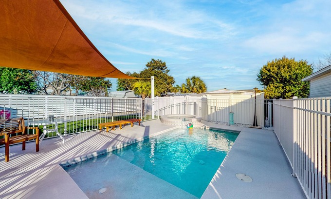 Kiska Beach Casa | Home with pool, central AC, & washer/dryer - walk minutes to beach