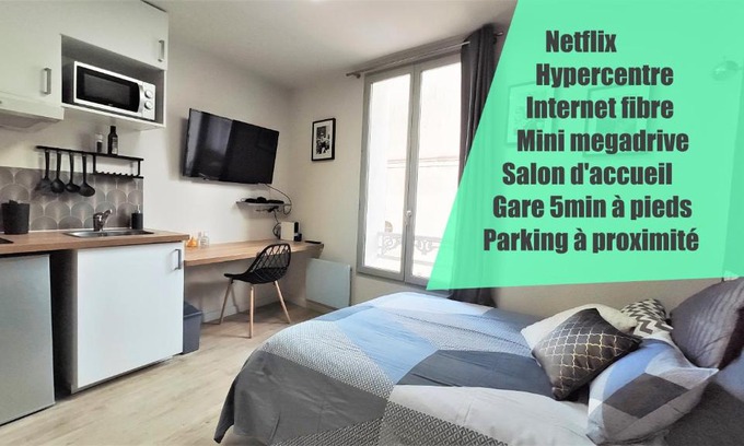 Centre Ville Apartamento | Home&Work 201 - HYPERCENTRE - fibre et parking a proximité
