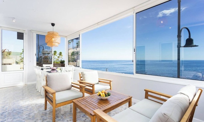 Las Caletillas Chalet De Esquí | Home2Book Stunning Beachfront House With Sea Views