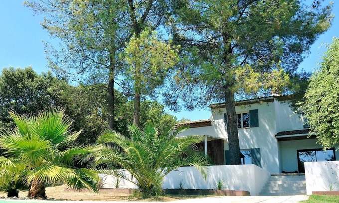 Favas Villa | Homerez - Villa para 12 pers. con piscina y jardín en Saint-Bauzille-de-Montmel