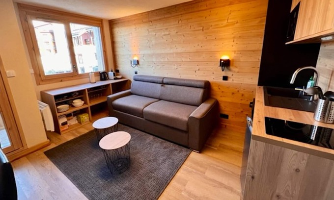 Plagne Centre Apartamento | Homerez - Apartamento a 50 m de las pistas para 4 pers. en La Plagne-Tarentaise