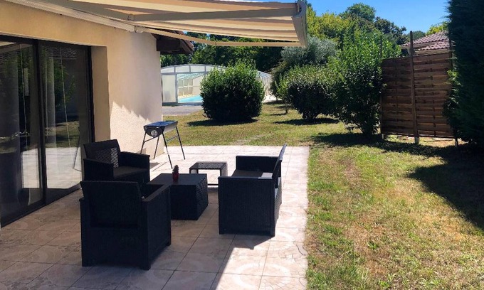 Pontenx-les-Forges Casa | Homerez - Amazing house 15 km away from the beach for 4 ppl. with swimming-pool