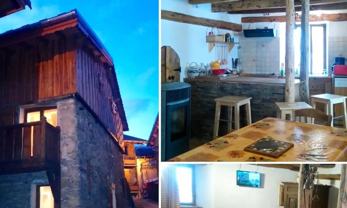 Praranger Chalet De Esquí | Homerez - Bonito chalet a la montaña para 4 pers. con balcón en Les Belleville