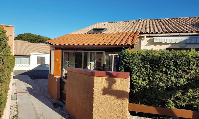 Port Leucate Casa | Homerez - Casa acogedora en Leucate con jardín y terraza