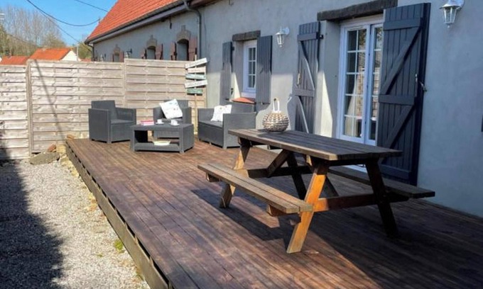 Lottinghen Casa | Homerez - Casa familiar con piscina compartida en Lottinghen