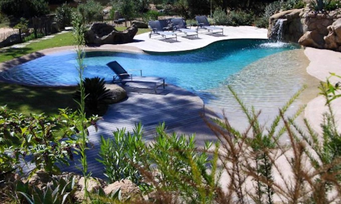 Cala Rossa Villa | Homerez - Villa for 6 ppl. with swimming-pool, sea view and garden at Lecci