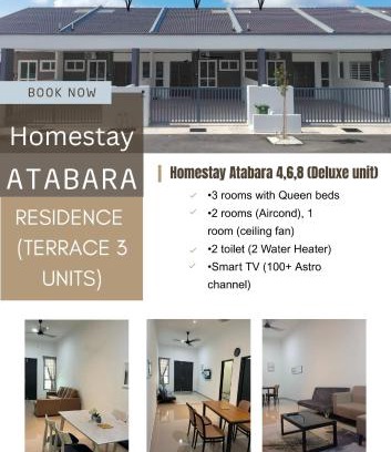 Bukit Kuin Satu Apartamento | Homestay Atabara Residence - Teres 3 Units