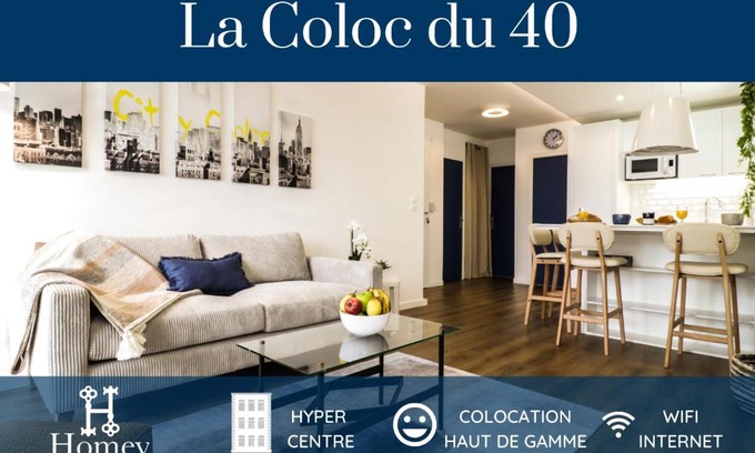Annemasse Casa | HOMEY LA COLOC DU 40 - Colocation haut de gamme de 4 chambres uniques et privées - Proche transports en commun - Aux portes de Genève