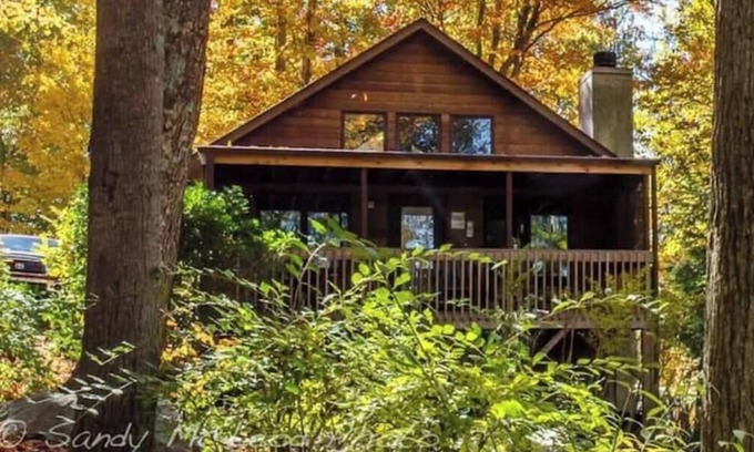 Skyland Cabina | Honeymoon cabin for 2 w/hottub 6mi to DT Asheville