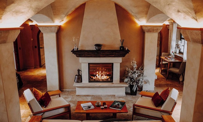 Oppurg Apartamento | Honeymoon suite with fireplace, private sauna and wellness garden with pool