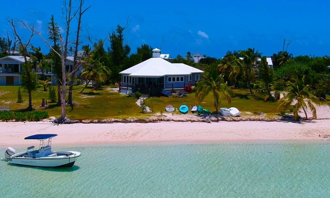 Hope Town Casa | Hope Town's Top Rental: Beachfront sunsets, AC, free boat dock, & close to town!