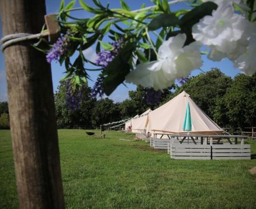 Wadhurst Otro | Hopgarden Glamping and camping - Luxury furnished Bell tents & Shepherd huts plus camp field to pitch your own tents