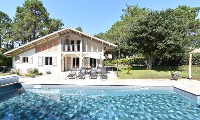 Soorts-Hossegor Casa | Hossegor "CIGALON" Villa Landas con piscina climatizada para 8 personas.