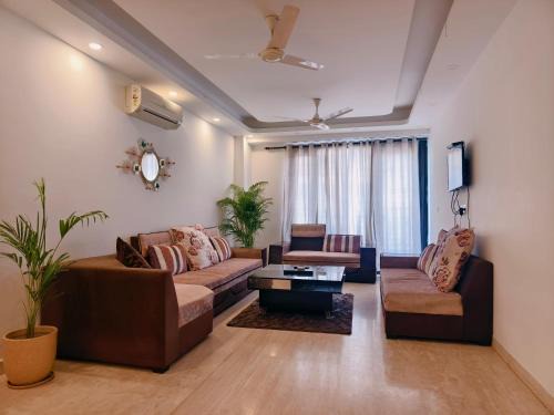 Greater Kailash Apartamento | Hostmystay- 3Bhk Terrace! Gk1 M block