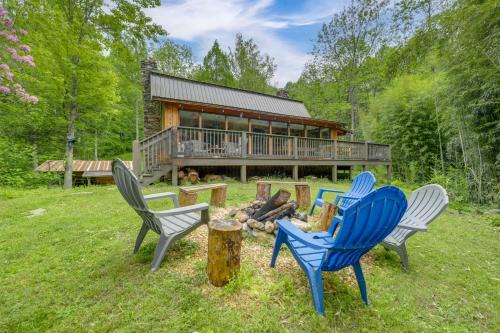 Canton Casa | Hot Tub, Fire Pit Waynesville Getaway Near Hiking