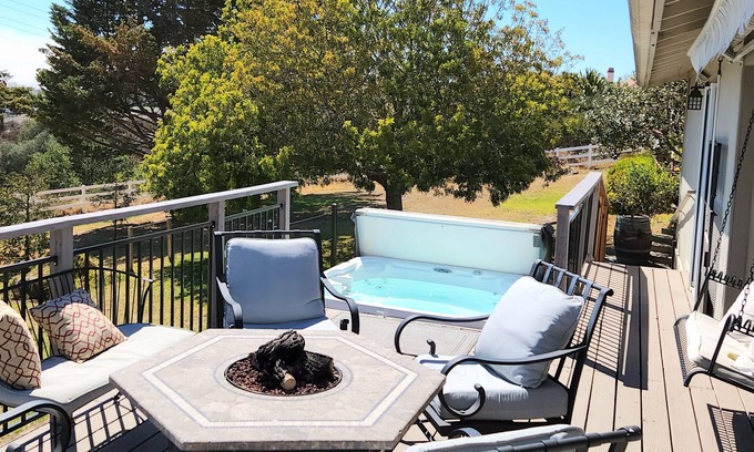 Arroyo Grande Casa | Hot tub, firepit & Gameroom. Near San luis Obispo, Pismo beach, Avila. Pets OK!