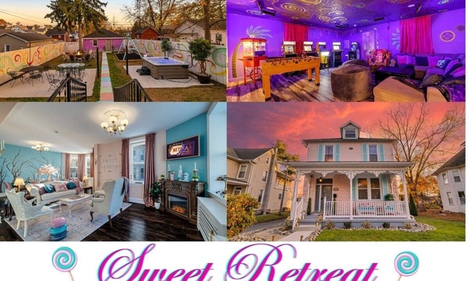 Annville Casa | Hot Tub, Game Room, Near Hershey, Candy Theme, Unique