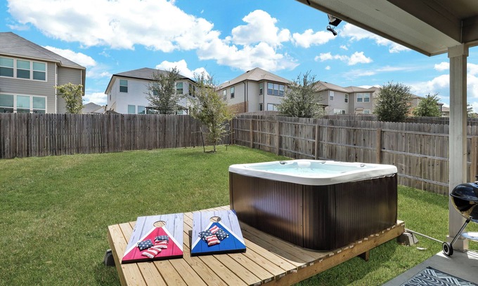San Antonio Casa | Hot Tub Getaway | Game Room Office Yard BBQ WiFi