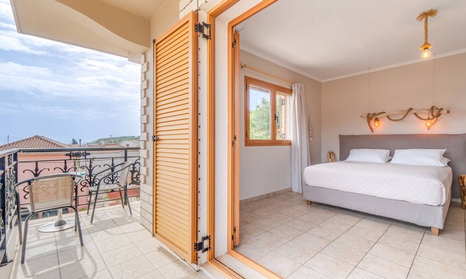 Gaios Apartamento | Apartahotel "Paxos" con vistas al mar, jardín y Wi-Fi