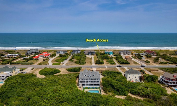 Kitty Hawk Casa | Hotel California: Semi-oceanfront, ocean views, private pool, hot tub, theater room, elevator.