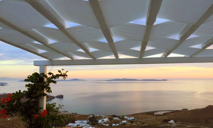 Houlakia Casa | El paraíso de Houlakia: vista de pie y piscina privada