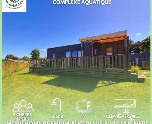 Houlgate Otro | Houlgate - 254 - RARE VUE MER Magnifique Mobilhome 6 pers 3 chambres 2 SDB sur Camping 5 étoiles