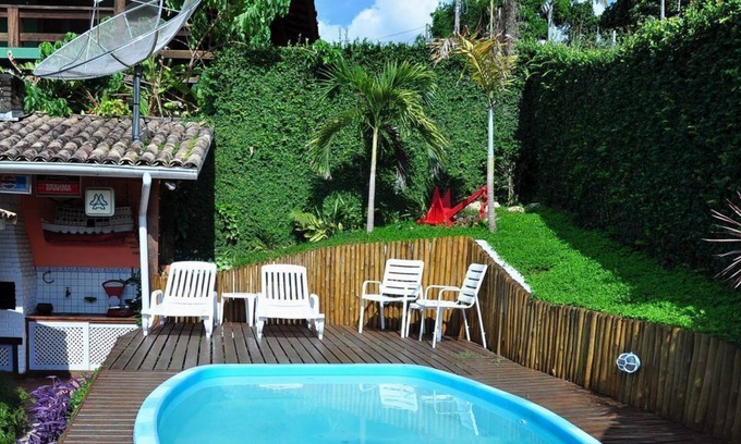 Itaguassu Casa | Casa 3 suites c aire acondicionado y TV, barbacoa para 3 coches a 200m de la playa.