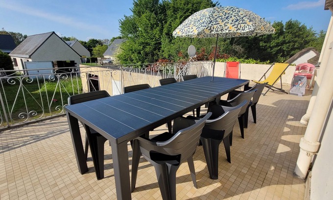 Guerande Casa | House 4 Bdrms and Terrace, Garden near. Sea, Golfs, Salt marshes, Walks