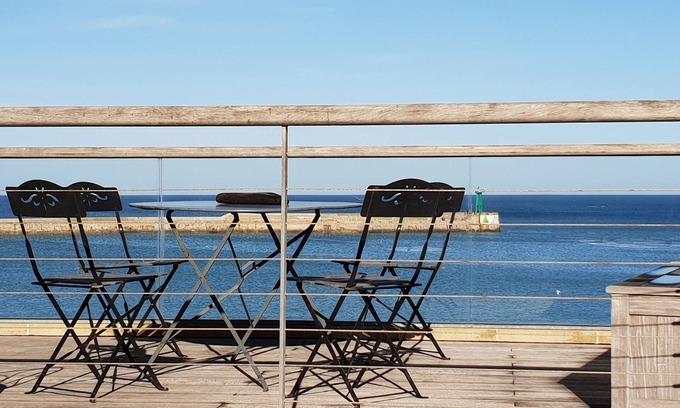 Port-en-Bessin-Huppain Casa | CASA 4 * VISTA AL MAR TERRAZA JUNTO AL MAR NORMANDIA PLAYA CALVADOS PLAYA OMAHA