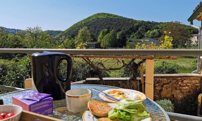 Cendras Casa | HOUSE 6 persons + 2 children At the foot of the Cévennes 2500 m² fenced garden